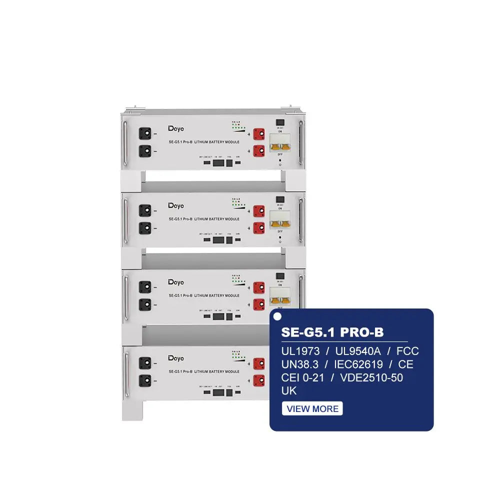 Deye 48V Modular Battery Energy Storage System | UL1973 UL9540A | 10-Year Warranty Deye