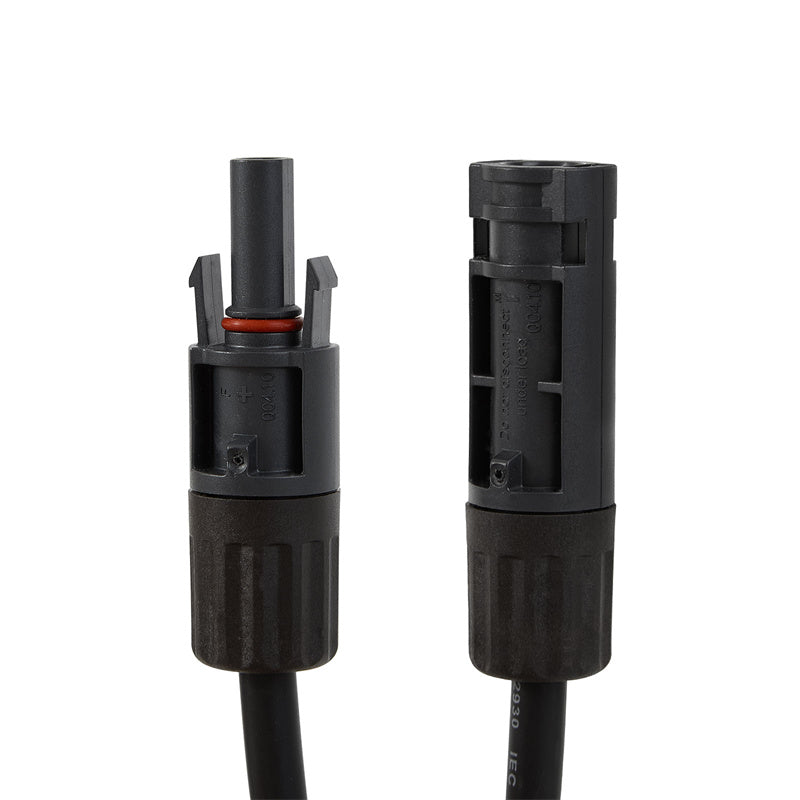 Close-up of Ends of UL & TUV 1500V PV Extension Cable 10AWG