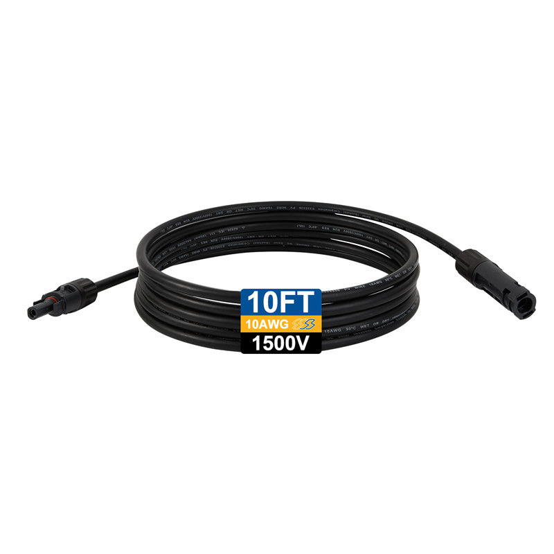 Full View of UL & TUV 1500V PV Extension Cable 10AWG