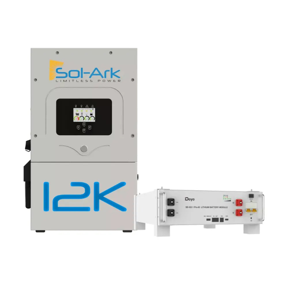 Sol-Ark All-in-one Hybrid Inverter + Deye Modular Battery ESS Combo | UL 1973 & UL9540A | 10 Year Warranty Deye & Sol-Ark