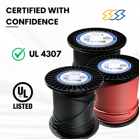 2000V PV Wire Tinned Stranded Copper - UL 4703