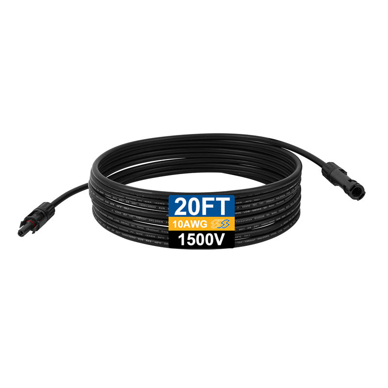 UL & TUV 1500V PV Extension Cable 10AWG