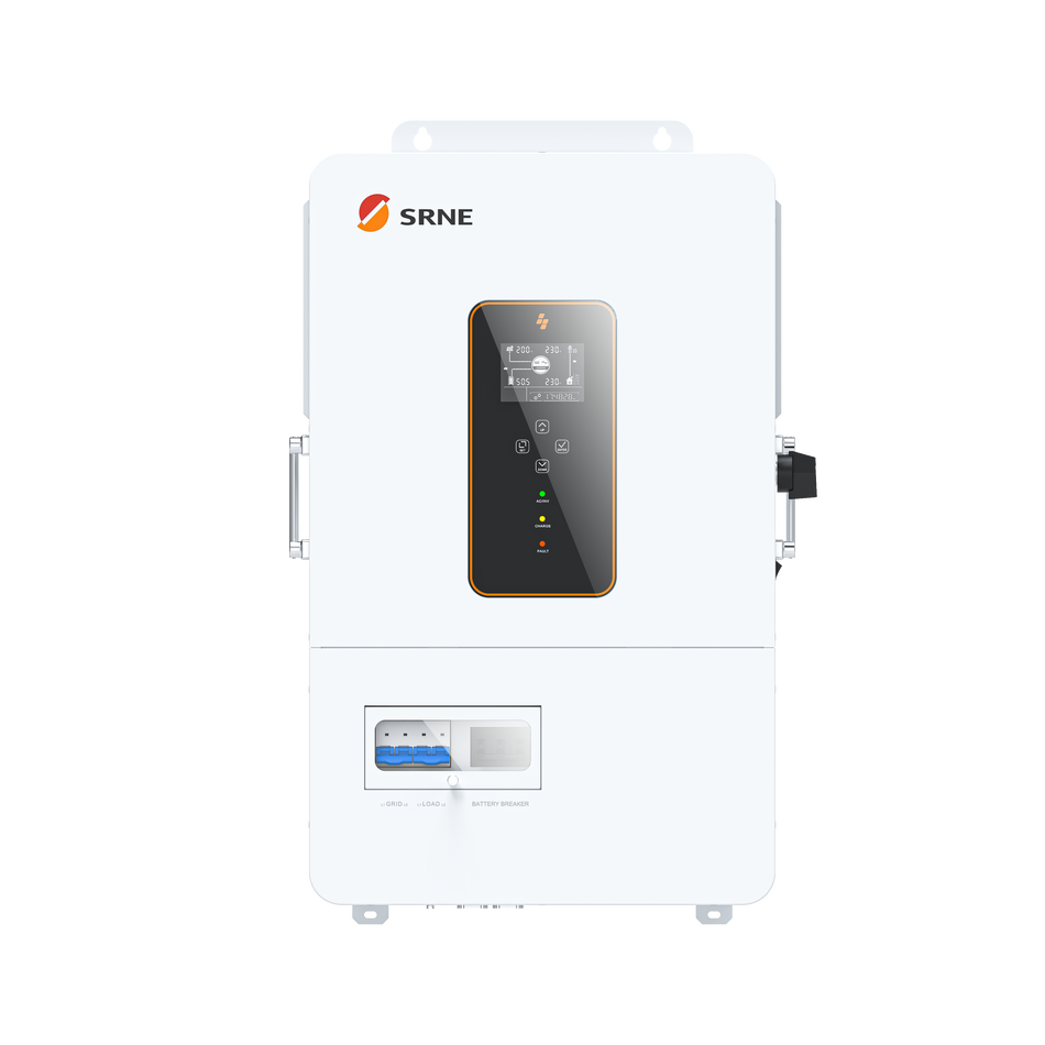 SRNE 10KW Hybrid Inverter Off-grid Split-Phase Solar Storage Inverter - 2 Year Warranty | 48V | 2MPPT